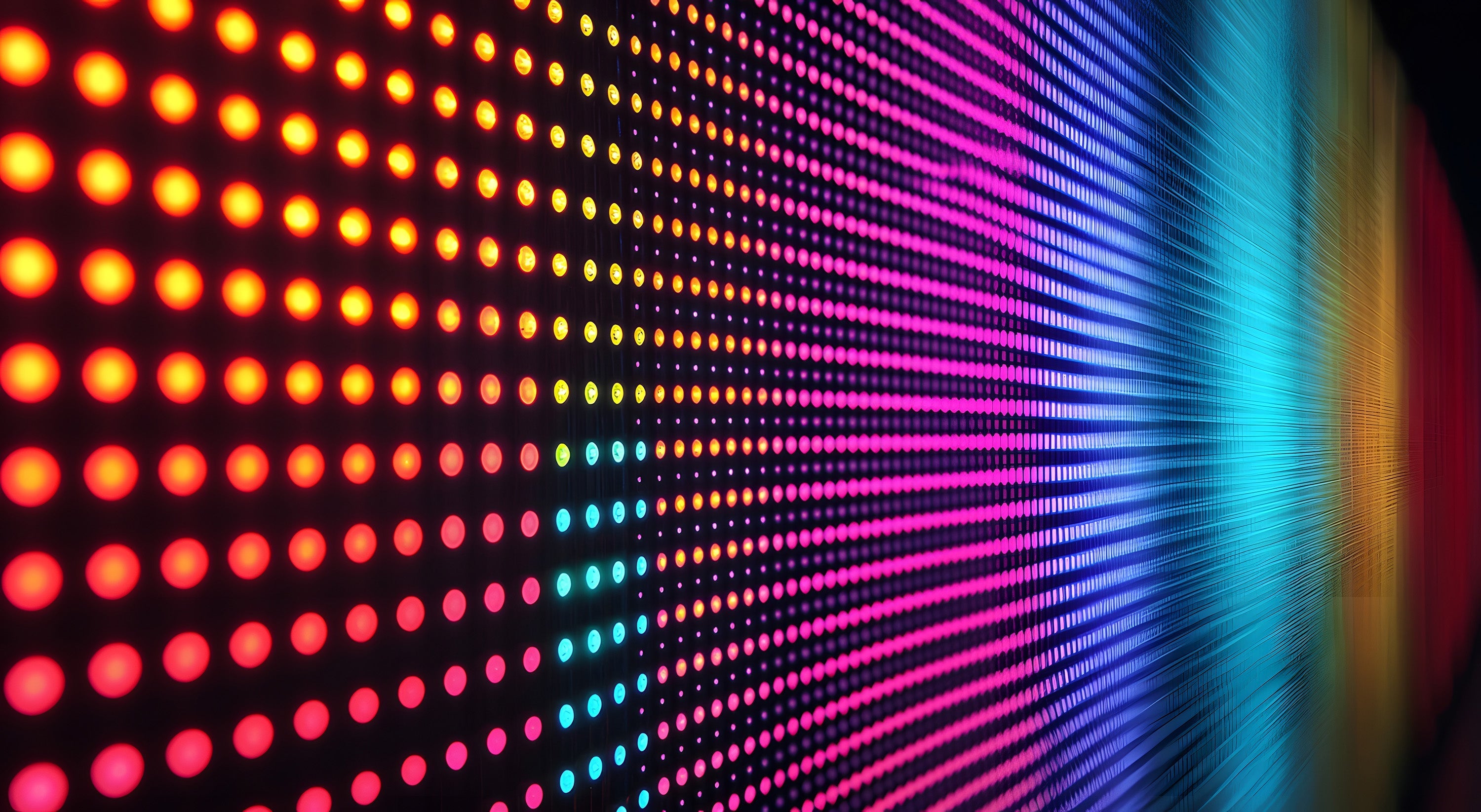 Red, green and blue LED light compared, representing the wavelengths tested for their effect on endothelial cells and wound healing