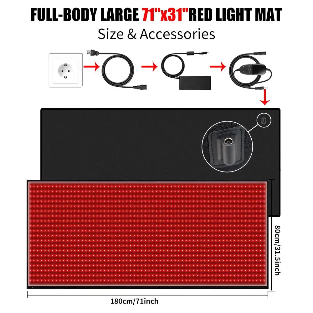 Red light Therapy Mat, single Red Light Fix