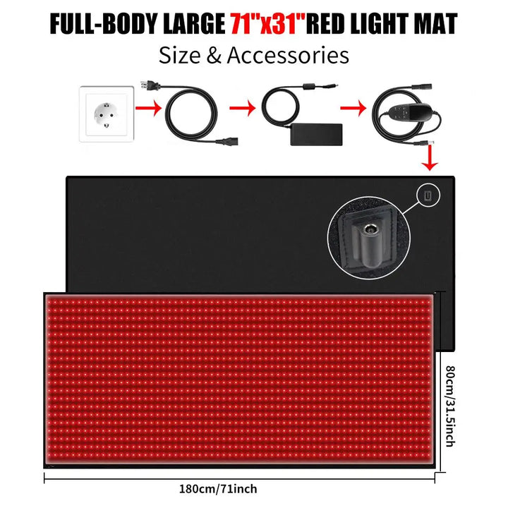Red light Therapy Mat, single Red Light Fix