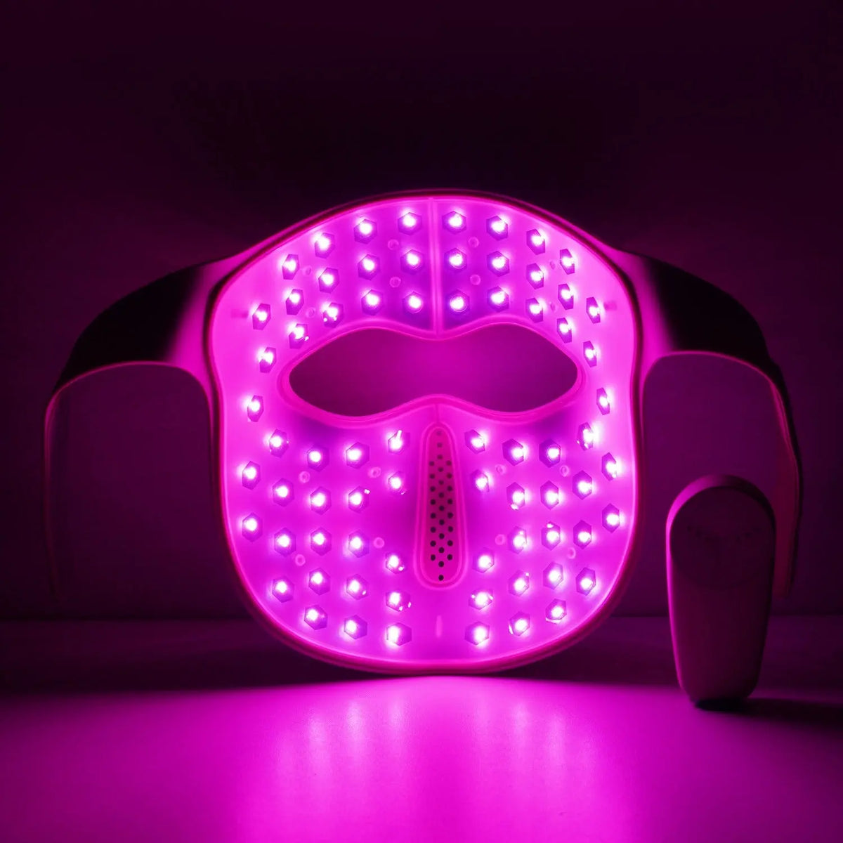 Dermfix FreeGlow LED face mask in Mode 3 – blue, red and near-infrared light